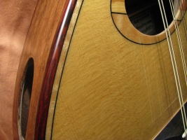sitka spruce, claro walnut flattop mandolin